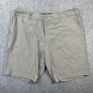 Hang Ten Shorts Mens 40 Gray Golf Performance Stretch Flat Front Chino Casual